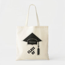 Graduation Cap Template Canvas Bag