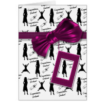 Graduation cards for women - customisable