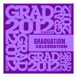 Graduation Celebration Invitation 2012 Purple
