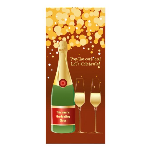 Graduation Champagne Toast Invitation