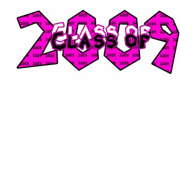 Graduation Class of 2009 Pink Tee Shirts by DragonCat