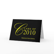 Graduation Class of 2010 - School Colours Cards