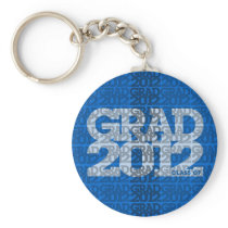 Graduation Class Of 2012 Keychain Blue