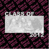 Graduation - Class of 2012 - Pink and Black Photo Cutouts