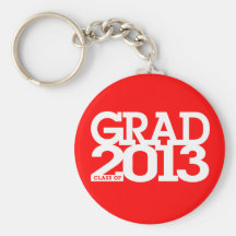 Graduation Class Of 2013 Keychain Red 1