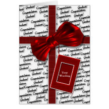 Graduation congratulations for men & women card
