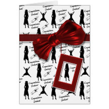 Graduation congratulations for women card