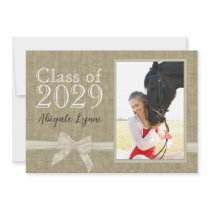 Graduation Country Sweetheart Photo Personalised Invitation