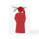 Graduation gown, Congratulations blank card