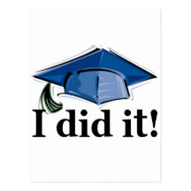 Graduation I Did It! Post Card