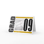 Graduation Invitation Photo Card gold