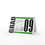 Graduation Invitation Photo Card green