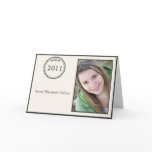 Graduation Medallion Invitation-black cards