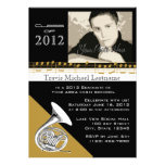 Graduation Music/ French Horn Personalized Invitations