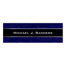 Graduation Name Cards - Marble Blue and Black Business Card Template