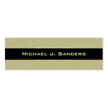 Graduation Name Cards - Saddle Tan and Black Business Cards