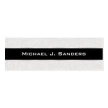 Graduation Name Cards - Silversand and Black Business Card