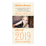 Graduation Orange Class of 2012 Photo Card