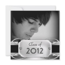 Graduation Party Black Silver Metal male