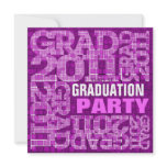 Graduation Party Invitation 2011 Mosaic Violet