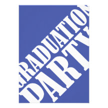 Graduation Party Invitation - blue