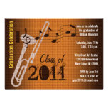 Graduation Party Invitation Music Trombone 2