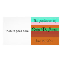 Graduation photo card