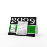Graduation Photo Card with mascot - green