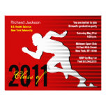 Graduation Sport Party Invitation Running