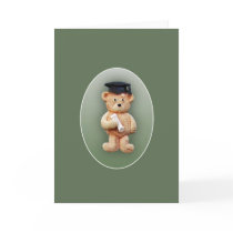 Graduation Teddy Bear Greeting Card