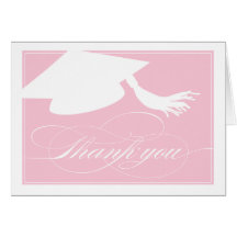 Graduation Thank You Card  |  Pink
