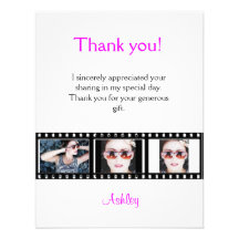 Graduation Thank You Photo Note Card Filmstrip Custom Invitation