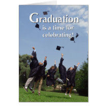 Graduation Tossing Hats cards