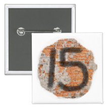 Graffiti 15th Birthday Gifts Pins
