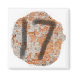 Graffiti 17th Birthday Gifts Fridge Magnets