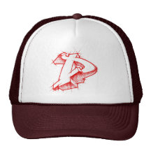 Graffiti 3d style - Arrowmade D - Trucker Hat