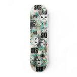 Graffiti Argyle Guy +Text  Skateboard