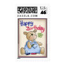 Graffiti Birthday Bear Postage Stamps