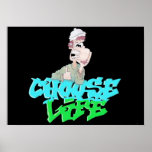 GRAFFITI CHOOSE LIFE CARTOON print/poster