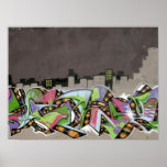 Graffiti - City in Plaid posters