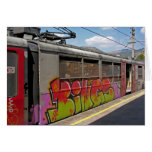 Graffiti Covered Italian Train Cards