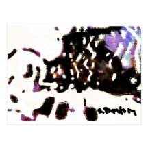 "Graffiti Ghost" Postcard