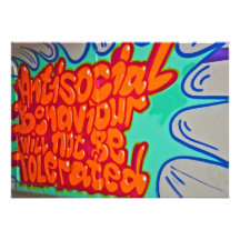 Graffiti in a subway Invitation