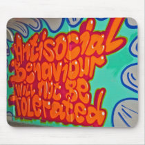 Graffiti in a subway Mouse Pad