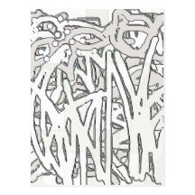 Graffiti jungle Postcard