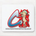 Graffiti Letter C mouse mat mousepads