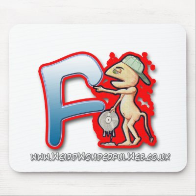 Graffiti Letter F mouse mat by WeirdWonderfulWeb