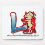 Graffiti Letter L mouse mat mousepads