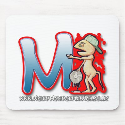 Graffiti Letter M mouse mat by WeirdWonderfulWeb