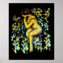Graffiti Nude, Art Print